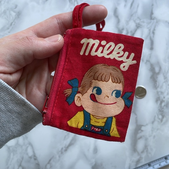 Vintage Fujiya Peko Chan / Milky Candy kids coin purse 70s-80s Japan Showa era - Picture 6 of 9